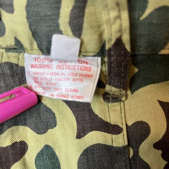 VTG 60’s Crown King Gold Label Camo Hunting Set - Pants 36x30 L/S Coat Large - Picture 11 of 15